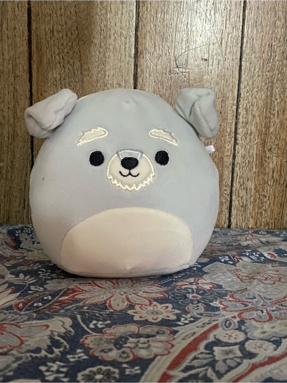Shaun the grey schnauzer Squishmallow